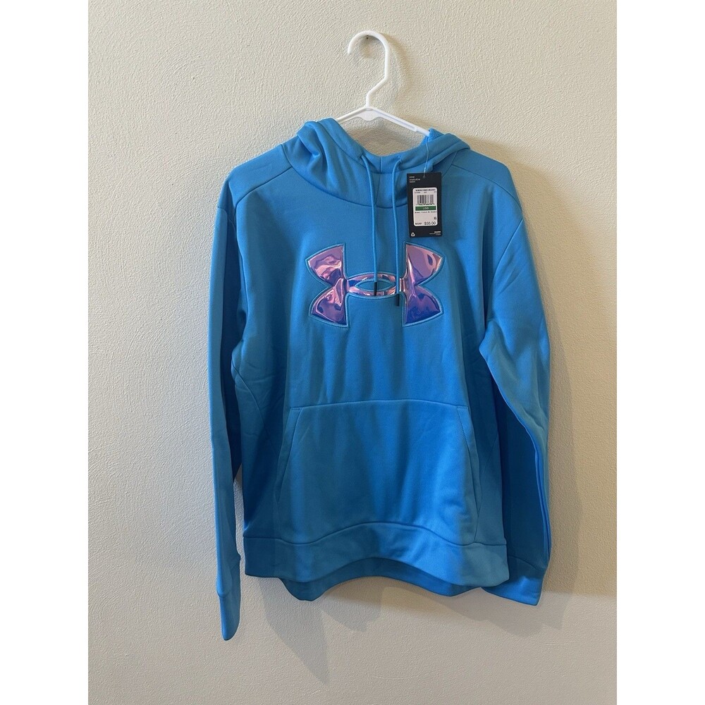 Under Armour Womens Blue Sweatshirt Size Large